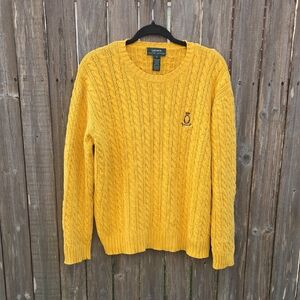 RALPH LAUREN Women's Cable Knit Sweater Sz Lg.